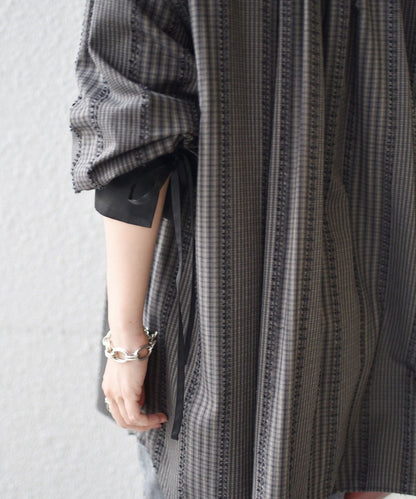 【WEB限定】2WAYバイカラービッグチェックシャツ