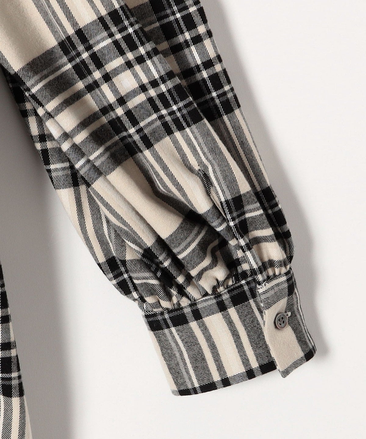 SHIPS any:〈ウォッシャブル〉チェック パイピング パフ スリーブ ワンピース