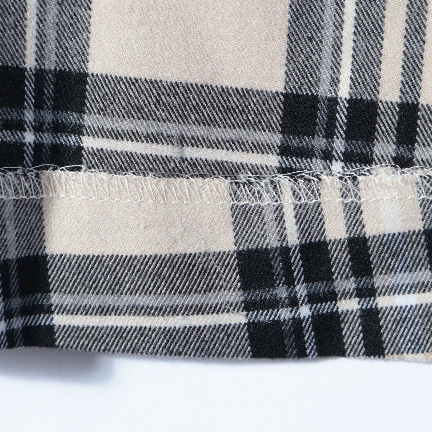 SHIPS any:〈ウォッシャブル〉チェック パイピング パフ スリーブ ワンピース