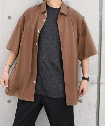 SHIPS any: バンブー レーヨン ルーズ ハーフスリーブ シャツ ［BRIOS］