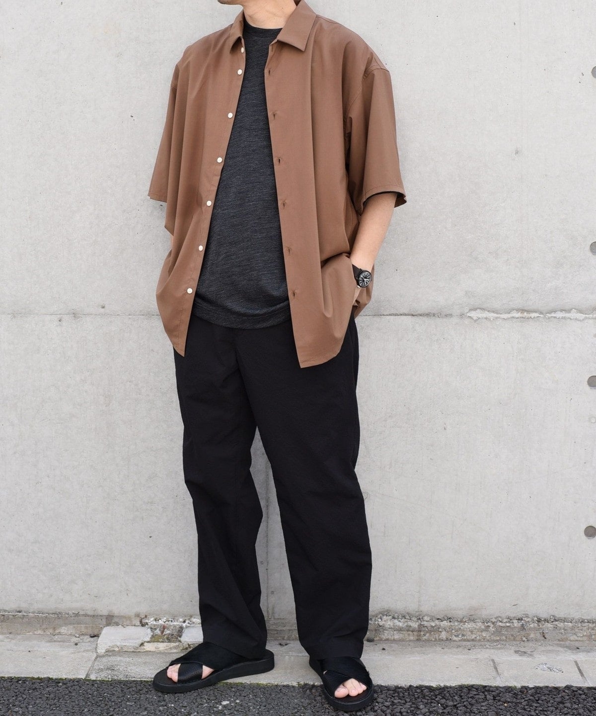 SHIPS any: バンブー レーヨン ルーズ ハーフスリーブ シャツ ［BRIOS］