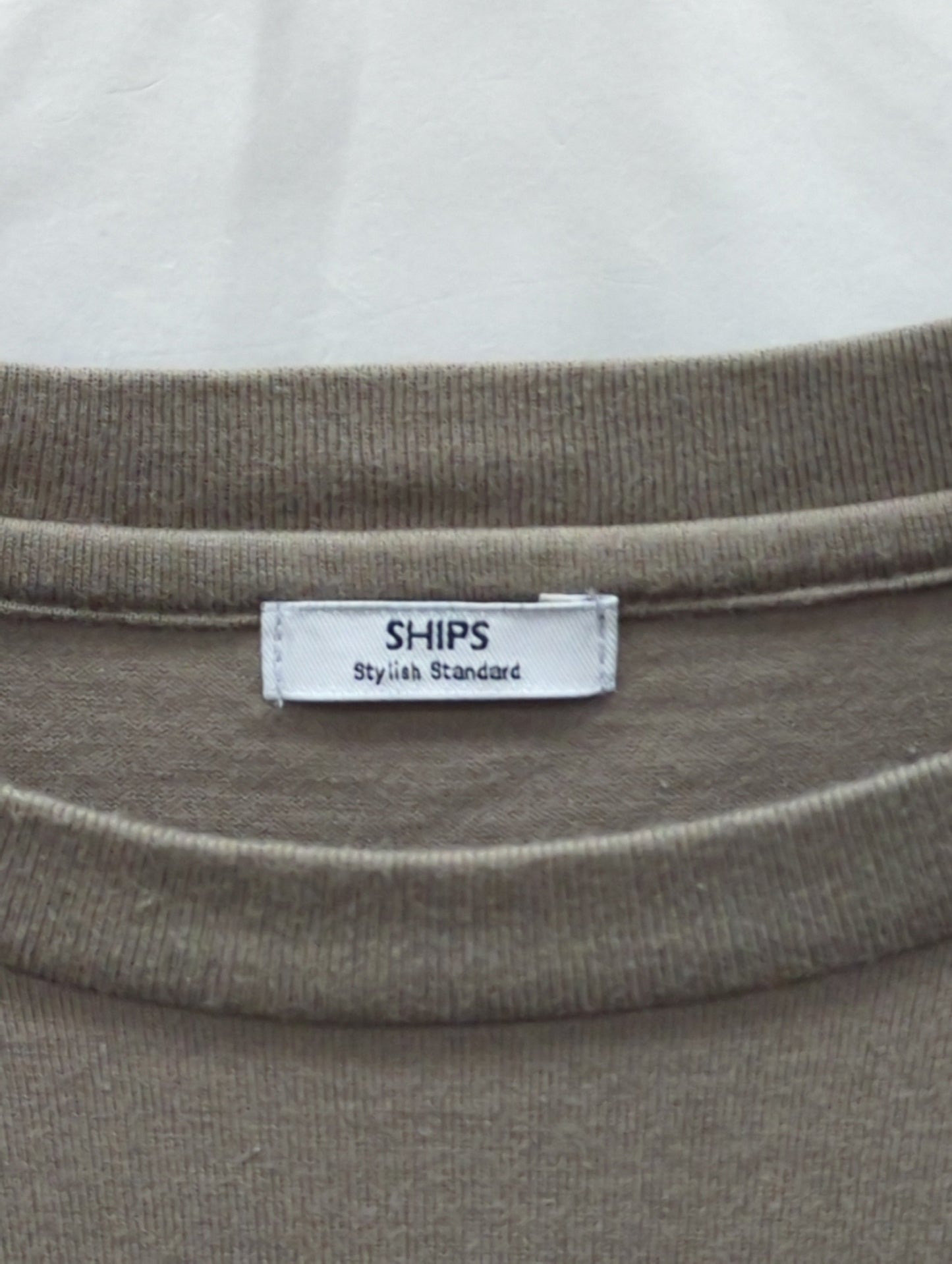 SHIPS: 抗菌・防臭 NANO-FINE(R) ハイゲージ クルーネック Tシャツ (ロンT)