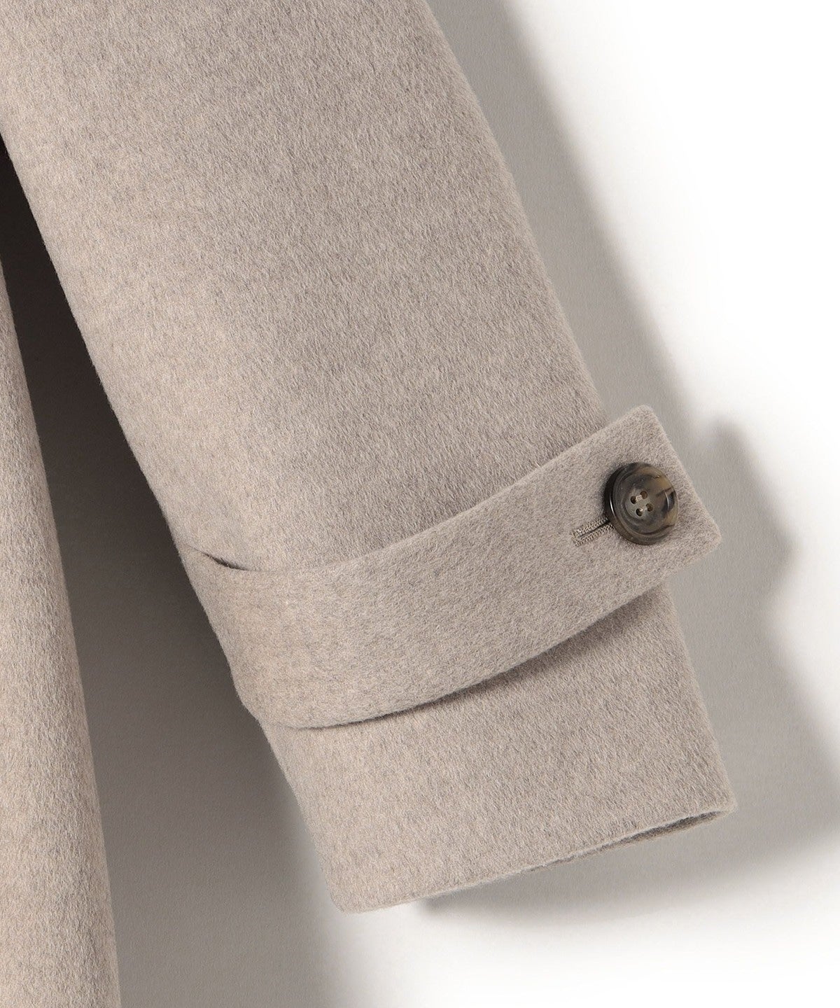 SUPER140ノーカラーAラインPコート