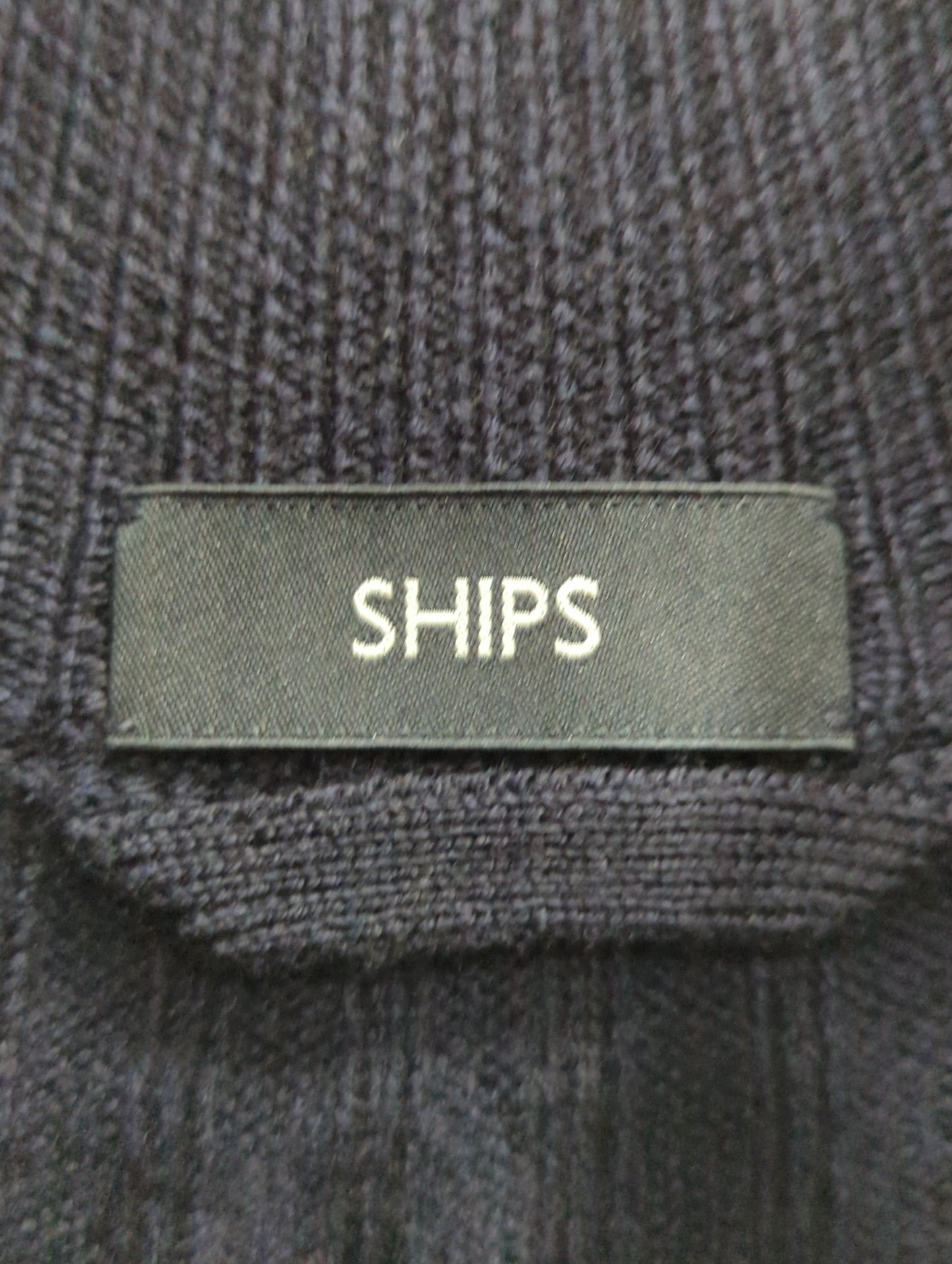 SHIPS: WOOLMARK ミドルゲージ ランダム/アラン スタンド カーディガン