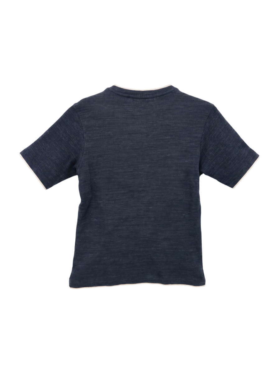 SHIPS: ワッフル フェイクレイヤード クルーネック Tシャツ