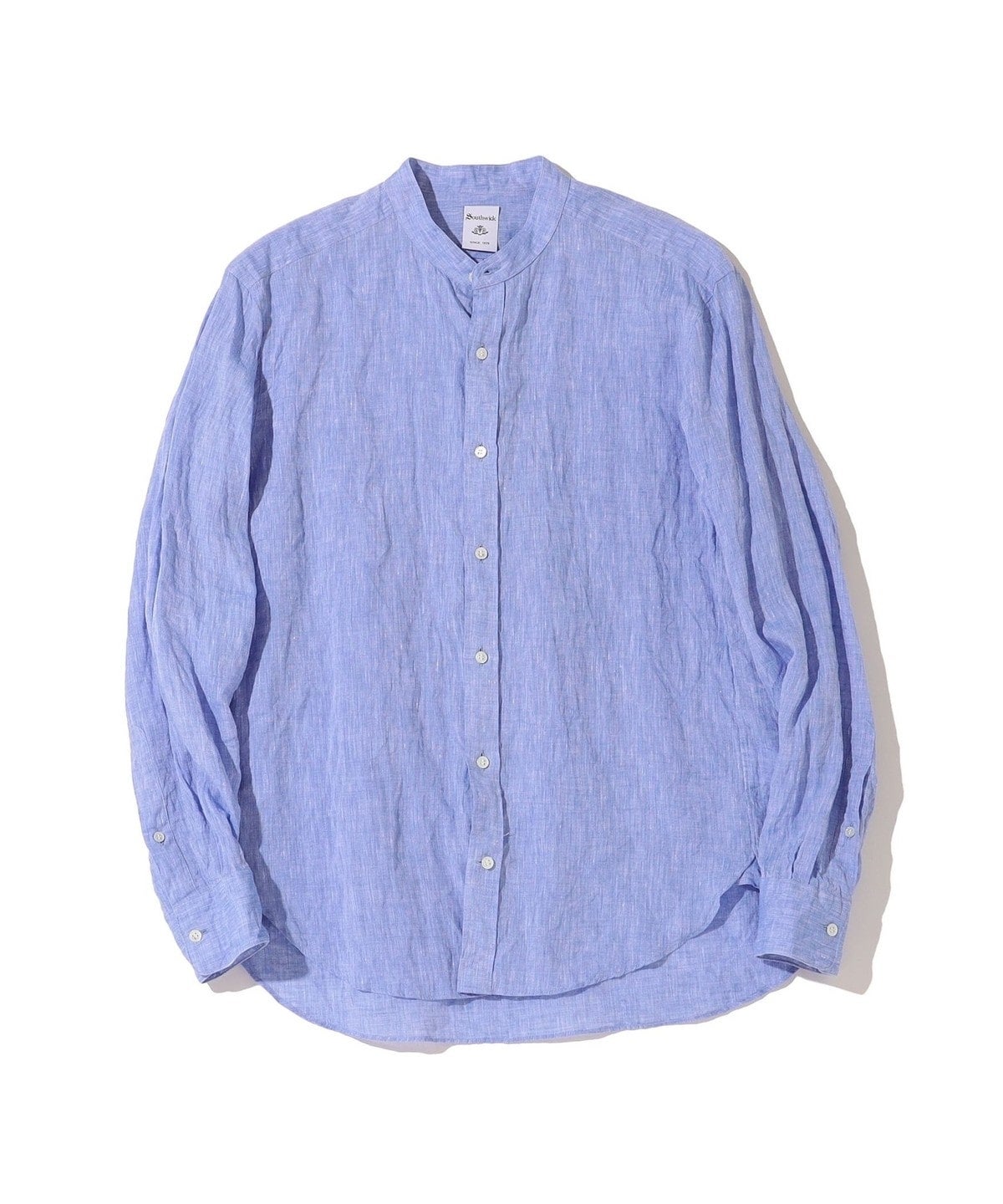 Southwick Gate Label: リネン バンドカラーシャツ