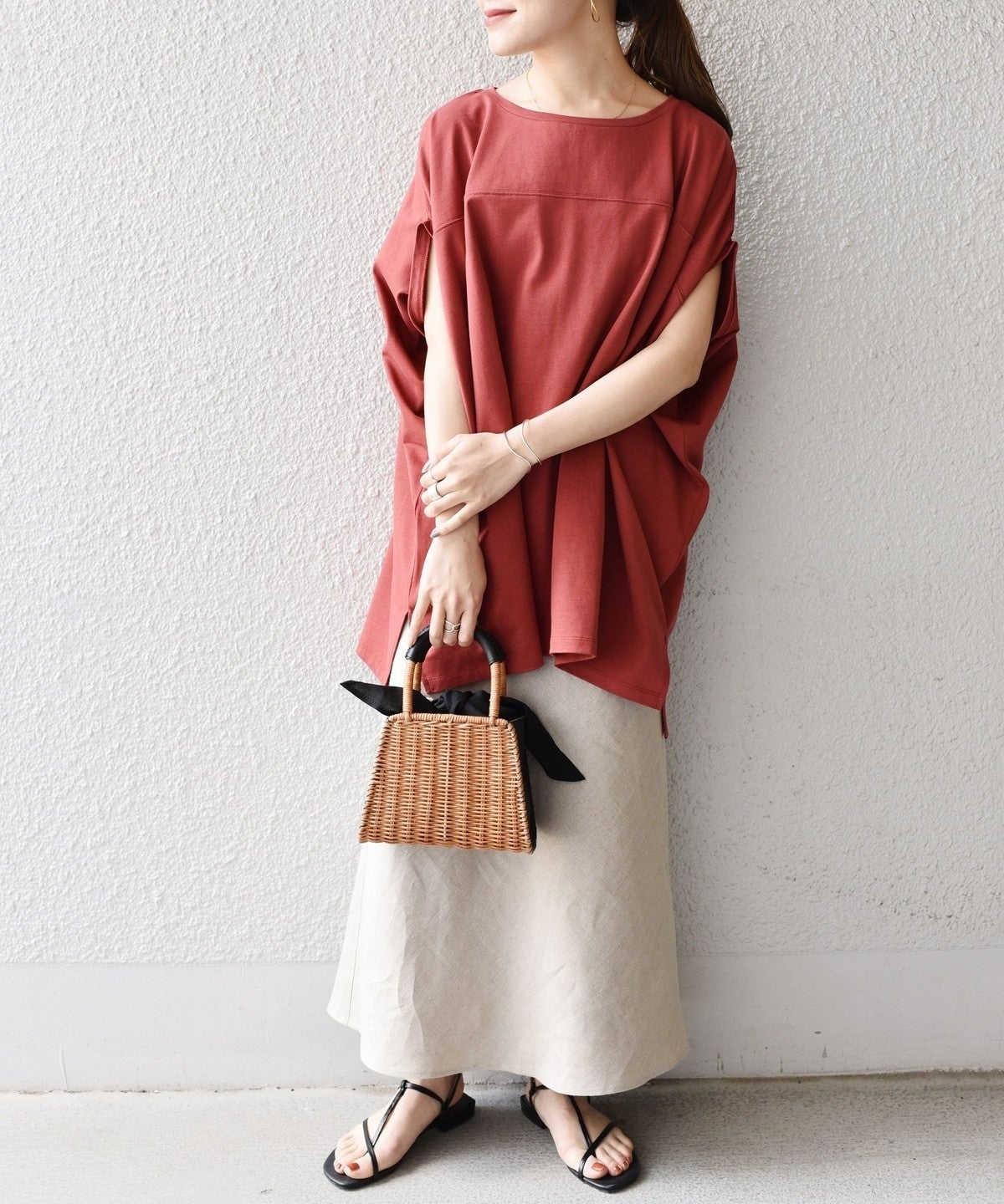 【d fashion/MAGASEEK別注】〈UV/接触冷感〉デザインTEE