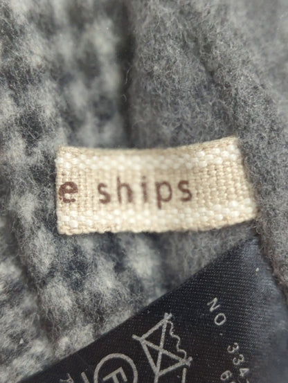 liflattie ships:ソリッド×チェックリバーシブルコート