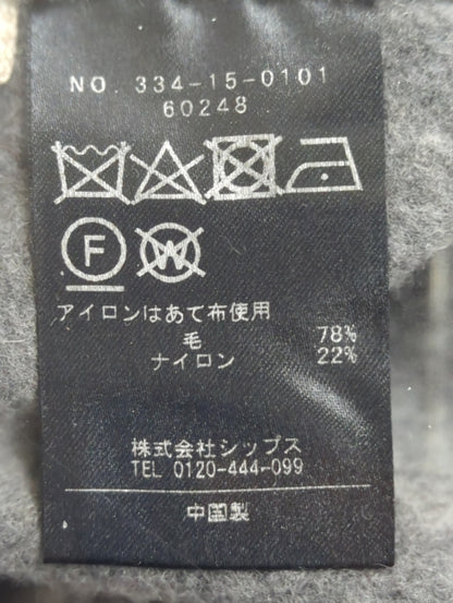 liflattie ships:ソリッド×チェックリバーシブルコート