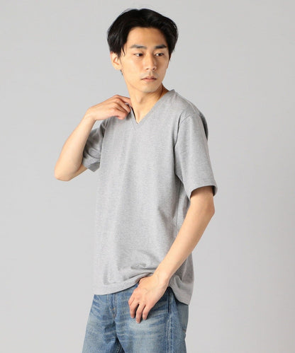 SHIPS: 抗菌・防臭 NANO-FINE（R） コットン Vネック Tシャツ