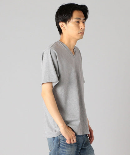 SHIPS: 抗菌・防臭 NANO-FINE（R） コットン Vネック Tシャツ