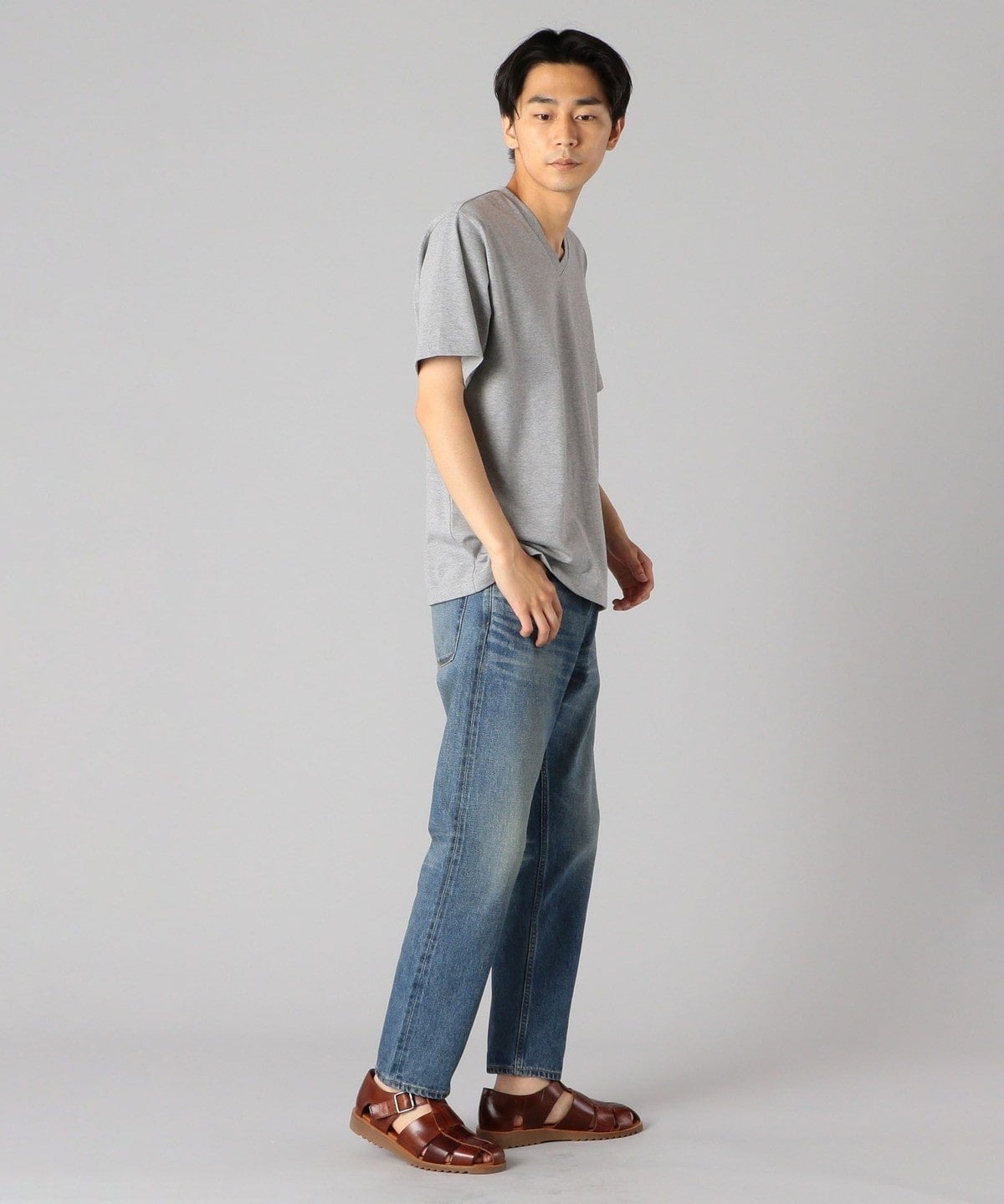 SHIPS: 抗菌・防臭 NANO-FINE（R） コットン Vネック Tシャツ