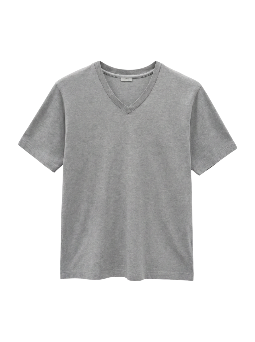SHIPS: 抗菌・防臭 NANO-FINE（R） コットン Vネック Tシャツ
