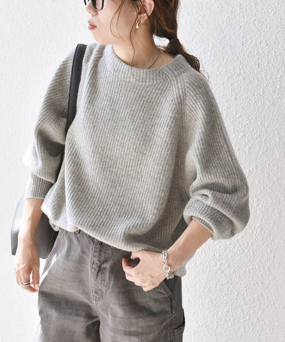 SHIPS any:〈手洗い可能〉AQUA カシミヤ ミックス ハイネック ニット