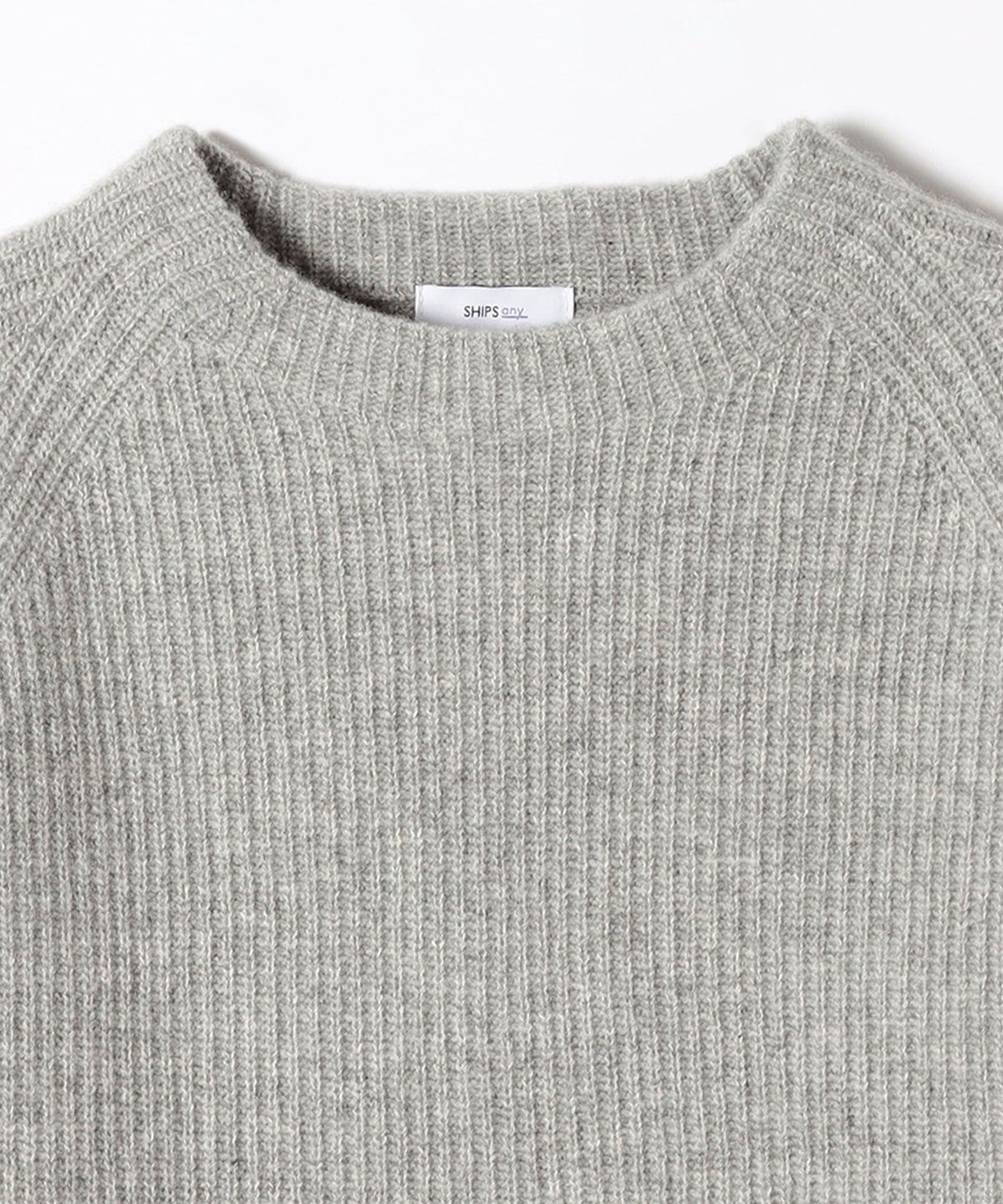 SHIPS any:〈手洗い可能〉AQUA カシミヤ ミックス ハイネック ニット