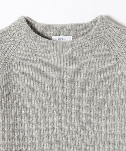 SHIPS any:〈手洗い可能〉AQUA カシミヤ ミックス ハイネック ニット