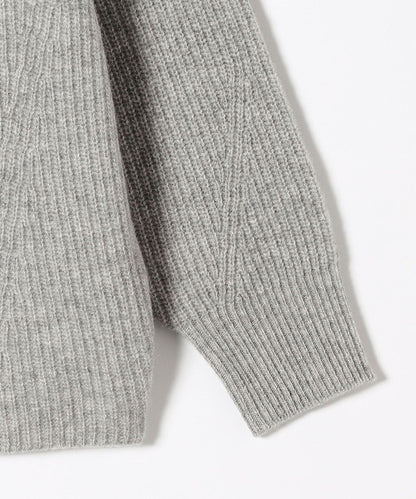 SHIPS any:〈手洗い可能〉AQUA カシミヤ ミックス ハイネック ニット