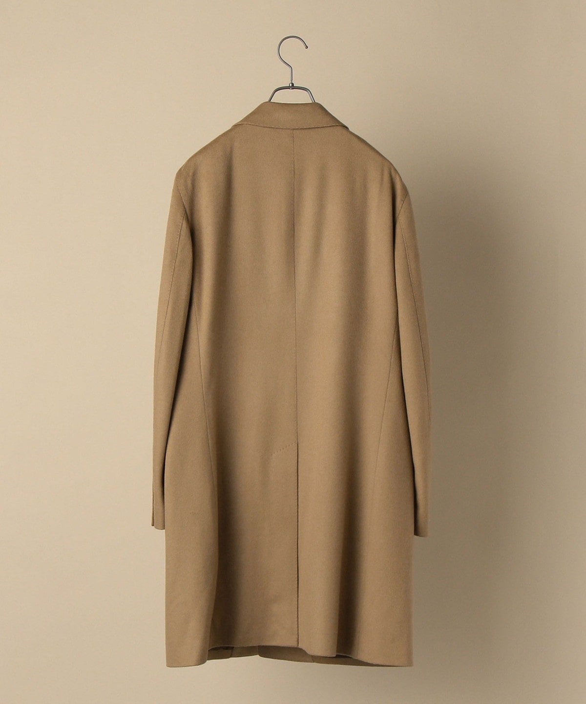 SD: ウール カシミヤ ソリッド チェスターコート