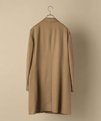 SD: ウール カシミヤ ソリッド チェスターコート