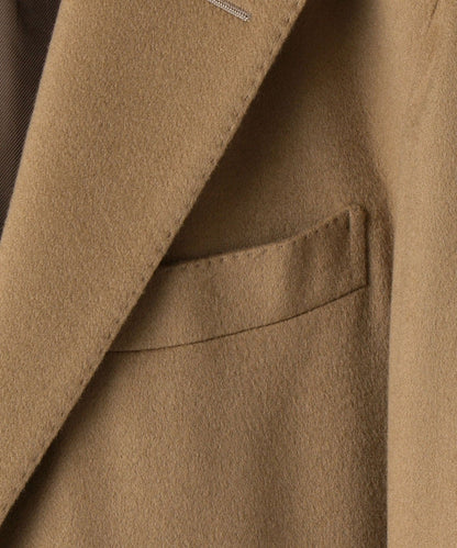 SD: ウール カシミヤ ソリッド チェスターコート