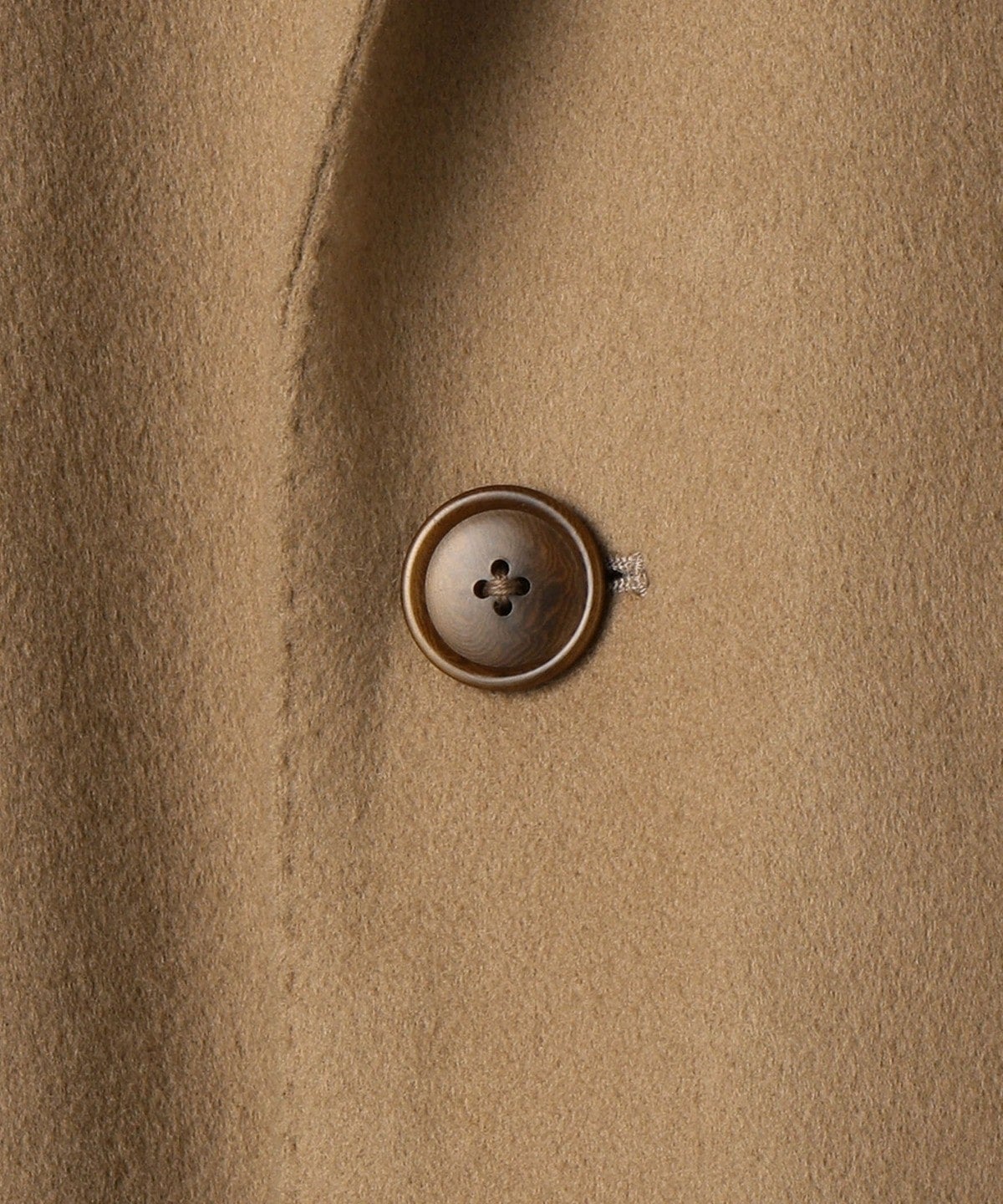 SD: ウール カシミヤ ソリッド チェスターコート