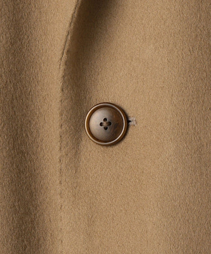 SD: ウール カシミヤ ソリッド チェスターコート