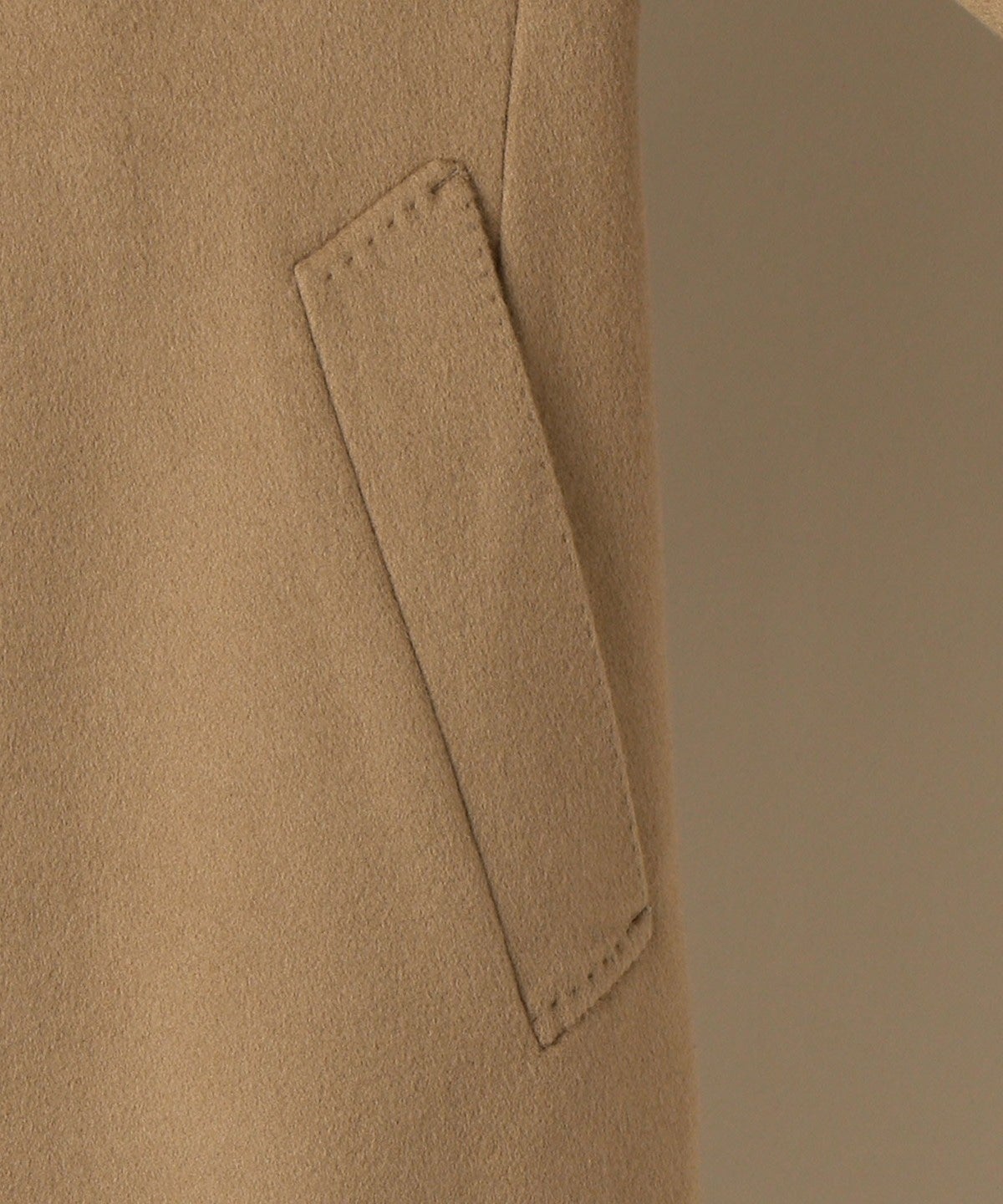 SD: ウール カシミヤ ソリッド チェスターコート