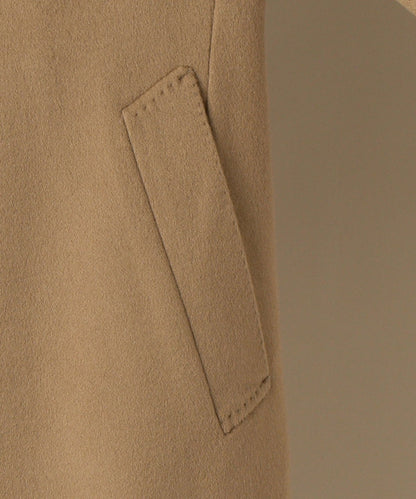 SD: ウール カシミヤ ソリッド チェスターコート