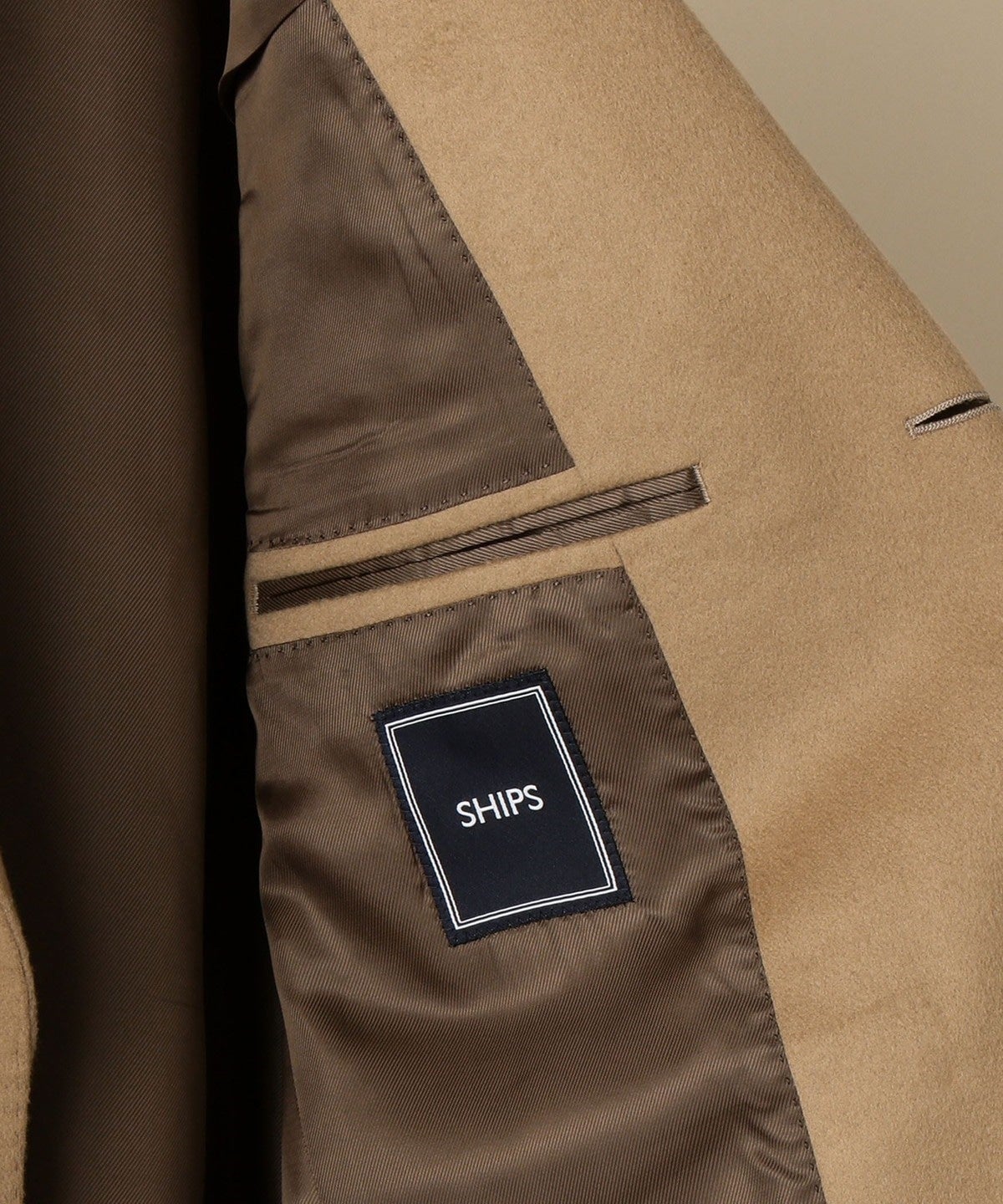 SD: ウール カシミヤ ソリッド チェスターコート