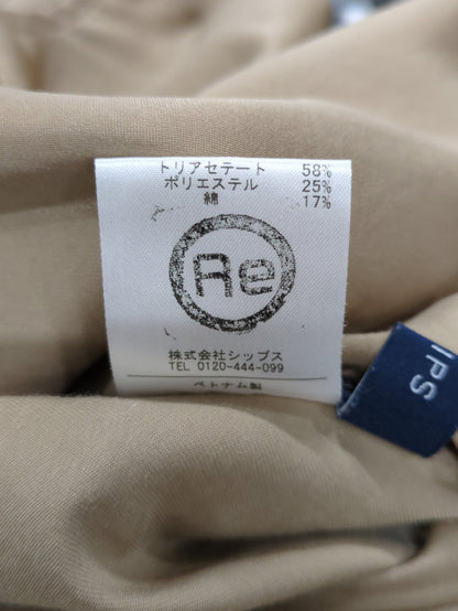 〈手洗い可能〉コットンサテンドルマンスリーブブラウス