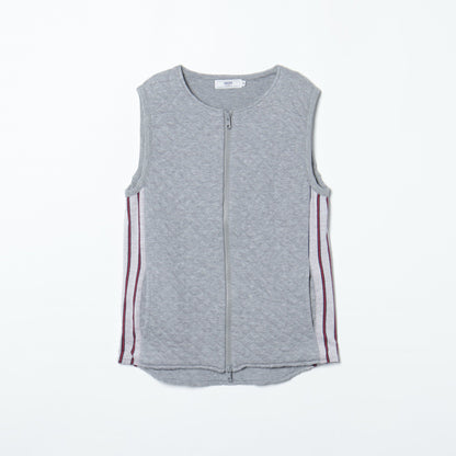 QUILT C/N ZIP VEST