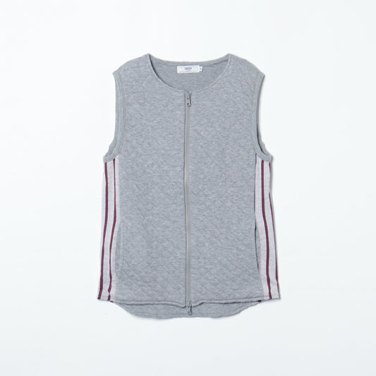 QUILT C/N ZIP VEST