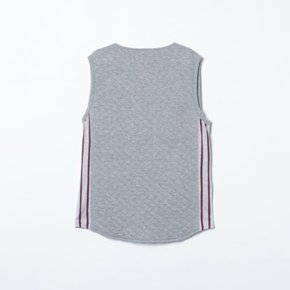 QUILT C/N ZIP VEST