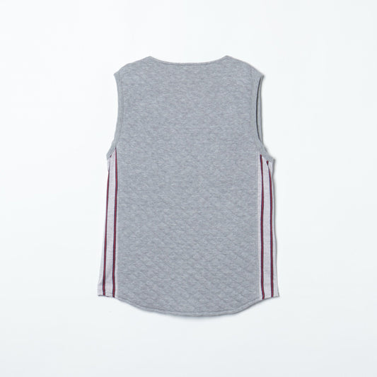 QUILT C/N ZIP VEST