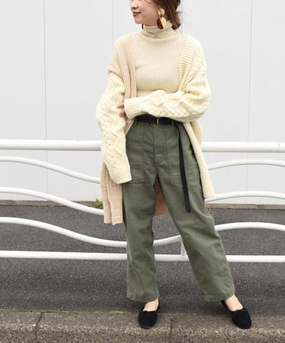 unfil:フレンチメリノケーブルカーディガン