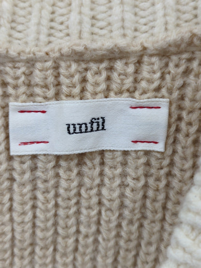 unfil:フレンチメリノケーブルカーディガン