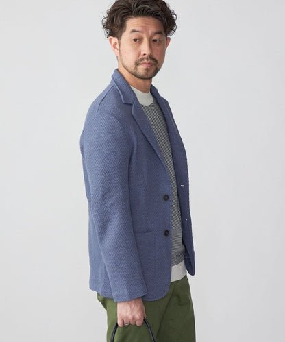 SHIPS:〈手洗い可能〉TEXBRID(R) ヘリンボーンジャカード 2ボタン ジャケット