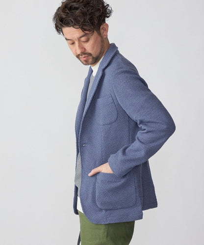 SHIPS:〈手洗い可能〉TEXBRID(R) ヘリンボーンジャカード 2ボタン ジャケット