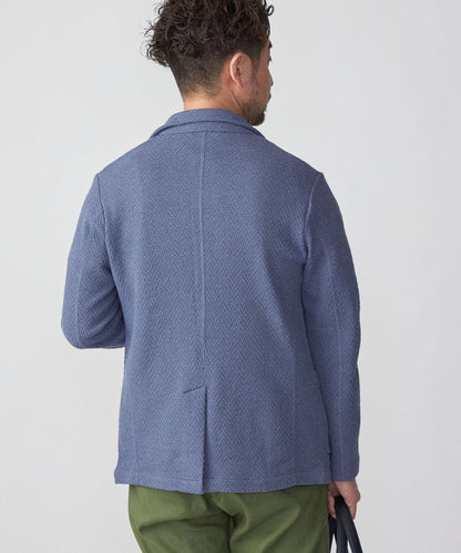 SHIPS:〈手洗い可能〉TEXBRID(R) ヘリンボーンジャカード 2ボタン ジャケット