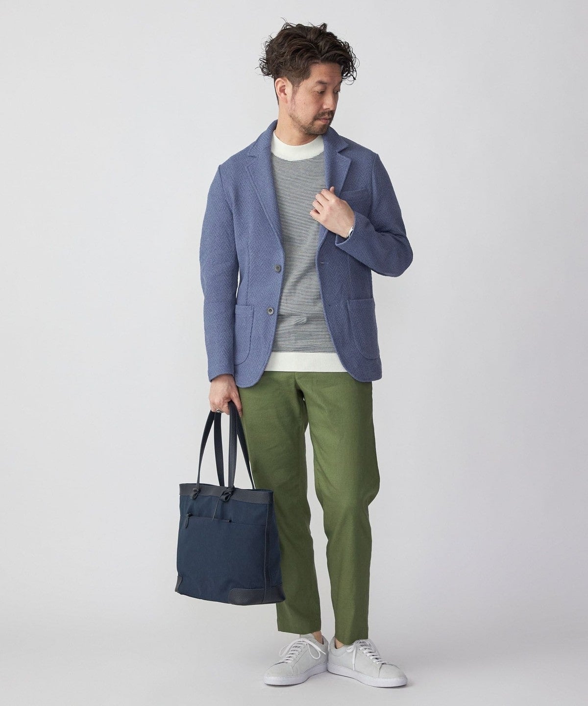 SHIPS:〈手洗い可能〉TEXBRID(R) ヘリンボーンジャカード 2ボタン ジャケット