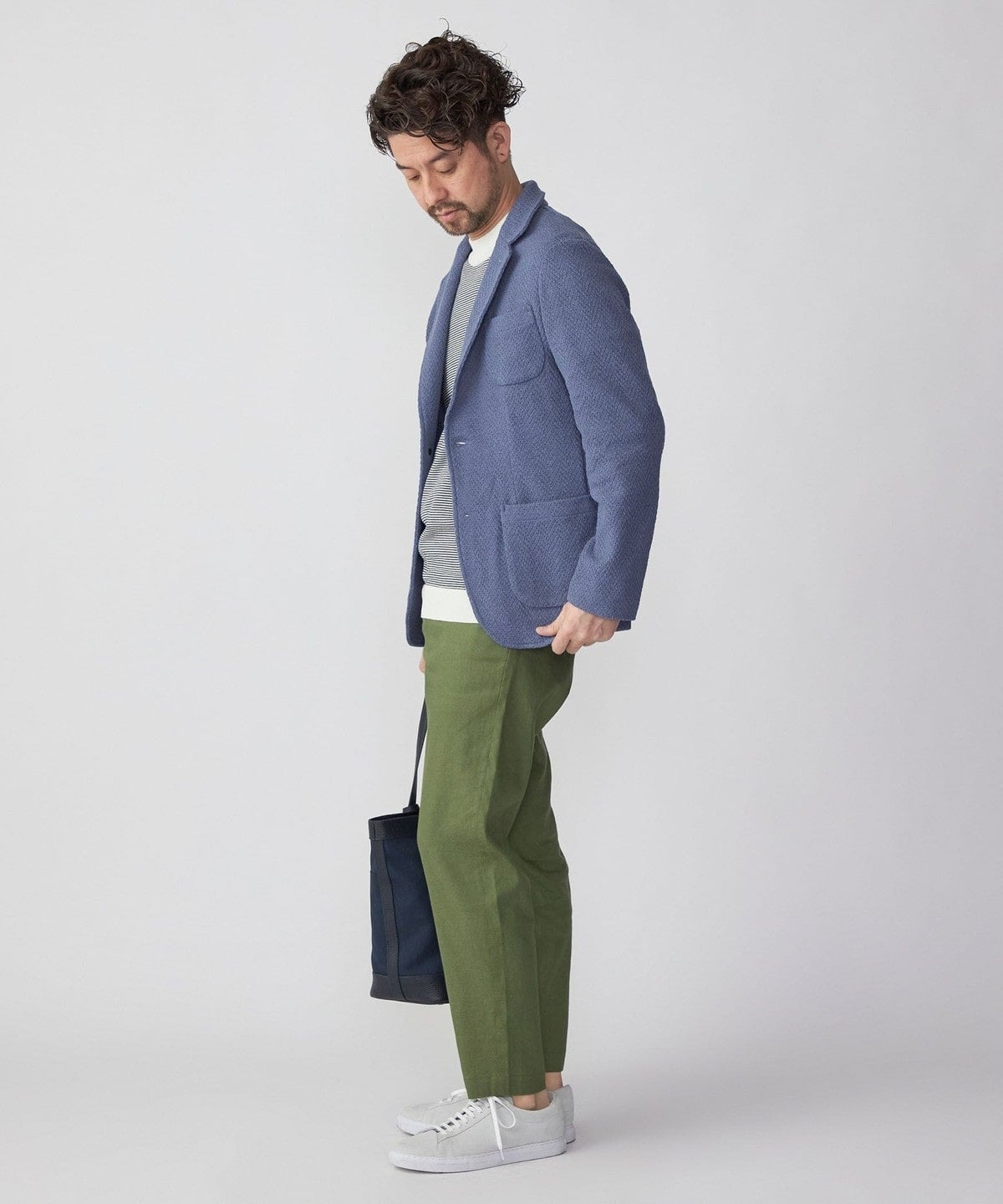 SHIPS:〈手洗い可能〉TEXBRID(R) ヘリンボーンジャカード 2ボタン ジャケット