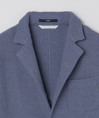 SHIPS:〈手洗い可能〉TEXBRID(R) ヘリンボーンジャカード 2ボタン ジャケット