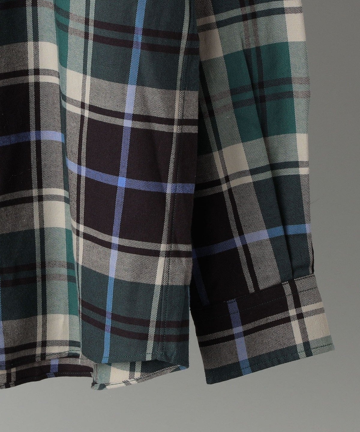 SHIPS: 綿ビエラ ビッグチェック レギュラーカラーシャツ