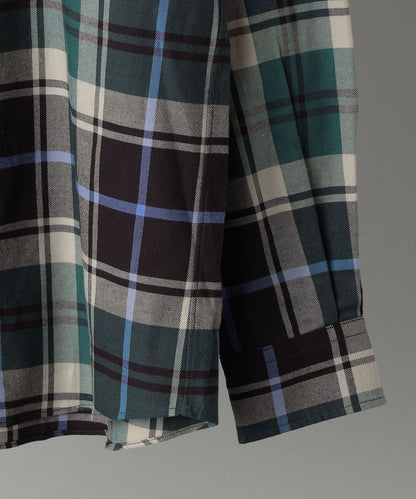 SHIPS: 綿ビエラ ビッグチェック レギュラーカラーシャツ