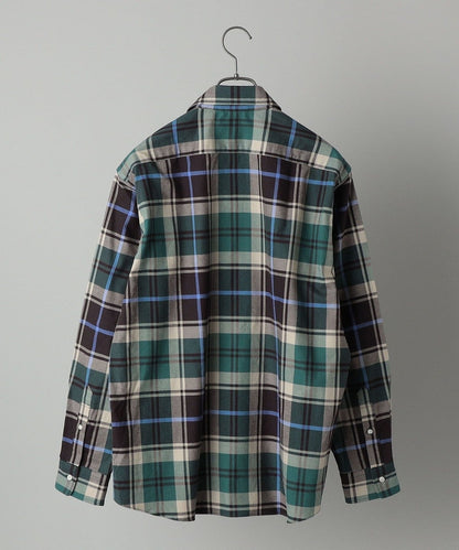 SHIPS: 綿ビエラ ビッグチェック レギュラーカラーシャツ