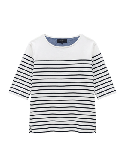 SHIPS JET BLUE:0087 BASIC BDR TEE