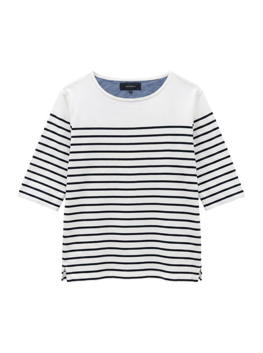 SHIPS JET BLUE:0087 BASIC BDR TEE
