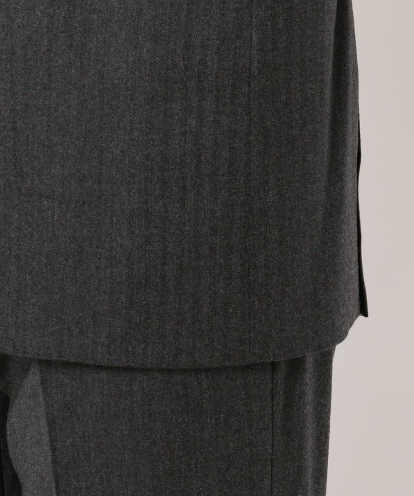 SD: 【ハンドライン】 LORO PIANA社製生地 ヘリンボーン スーツ（グレー）