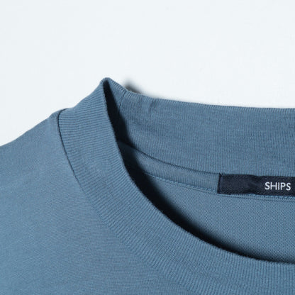 【WEB限定】SHIPS: 形態安定 防シワ加工 テレワーク ビズ Tシャツ (ロンT) 21FW