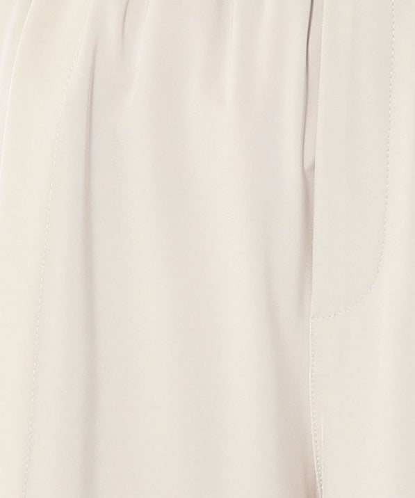 【手洗い可能】ワイドクロップドパンツ